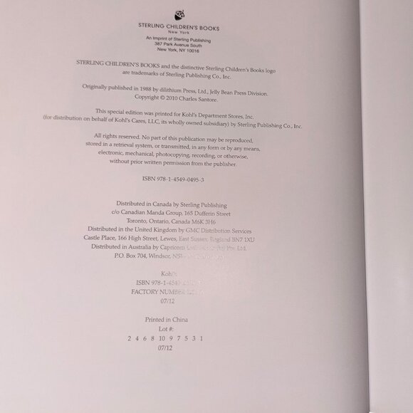 AESOP'S FABLES Illustrated by Charles Santore 2010 HC/DJ Kohl's Cares Hardcover - Picture 4 of 6